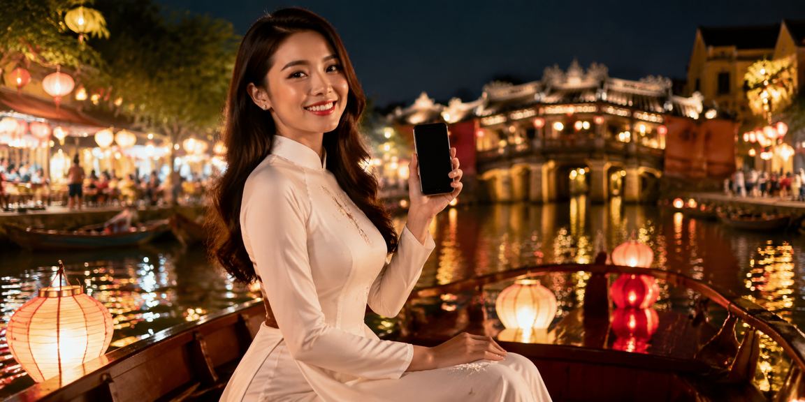 Người dùng tại Hội An tìm hiểu ưu đãi đăng ký trên nền tảng xsmngoc
